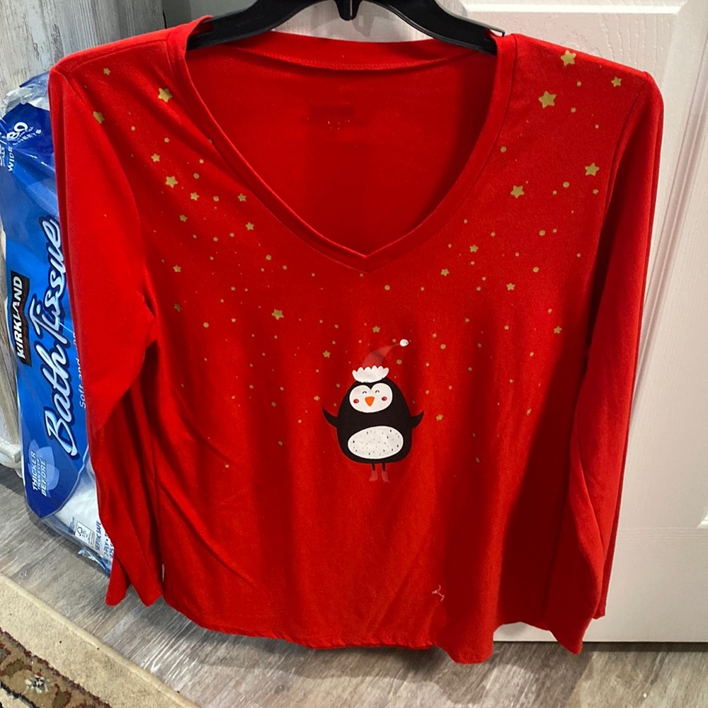 Red Christmas long sleeve shirt